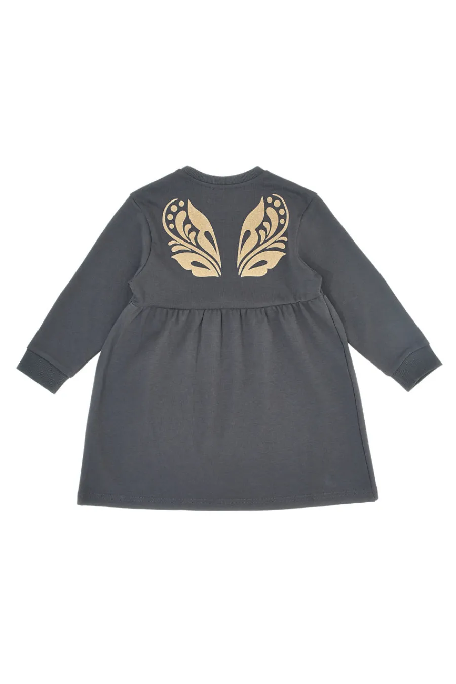PITT KIDS Abito grigio con stampa dorata PT-K-021