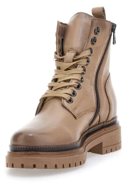 Donna PITTARELLO MUST HAVE Anfibi Beige In Vera Pelle T60209