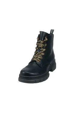 BAGATT Anfibi neri caldi con zip e suola carrarmato D35ANC355000 NERO