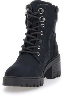 ALTEMBERG Anfibi neri con tacco medio 7 NERO Clearance
