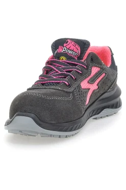 Donna U.POWER Antinfortunistiche grigie e rosa traspiranti Tokyo ESD S1PS SR