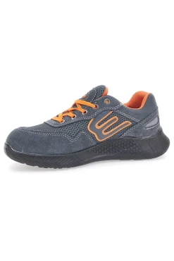 Uomo BLU STAR Antinfortunistiche grigio arancio in pelle Blue Star BS180 S1PS SR