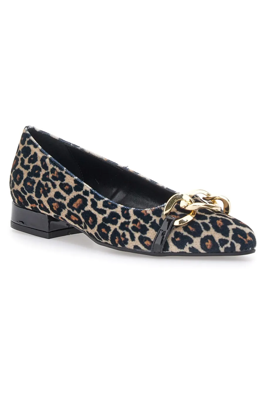 PITTARELLO GLAM Ballerine a Punta 3502 Nero Leopardato Clearance