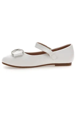 GRAZIE GIRL Ballerine bianche con fiocco decorativo 3912S