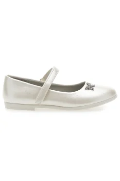 GRAZIE GIRL Ballerine Bianco Perlato con Farfalla Decorativa 39G2515S