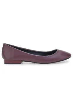 THE FIRST Ballerine bordeaux basic in materie sintetiche IDE173 Discount