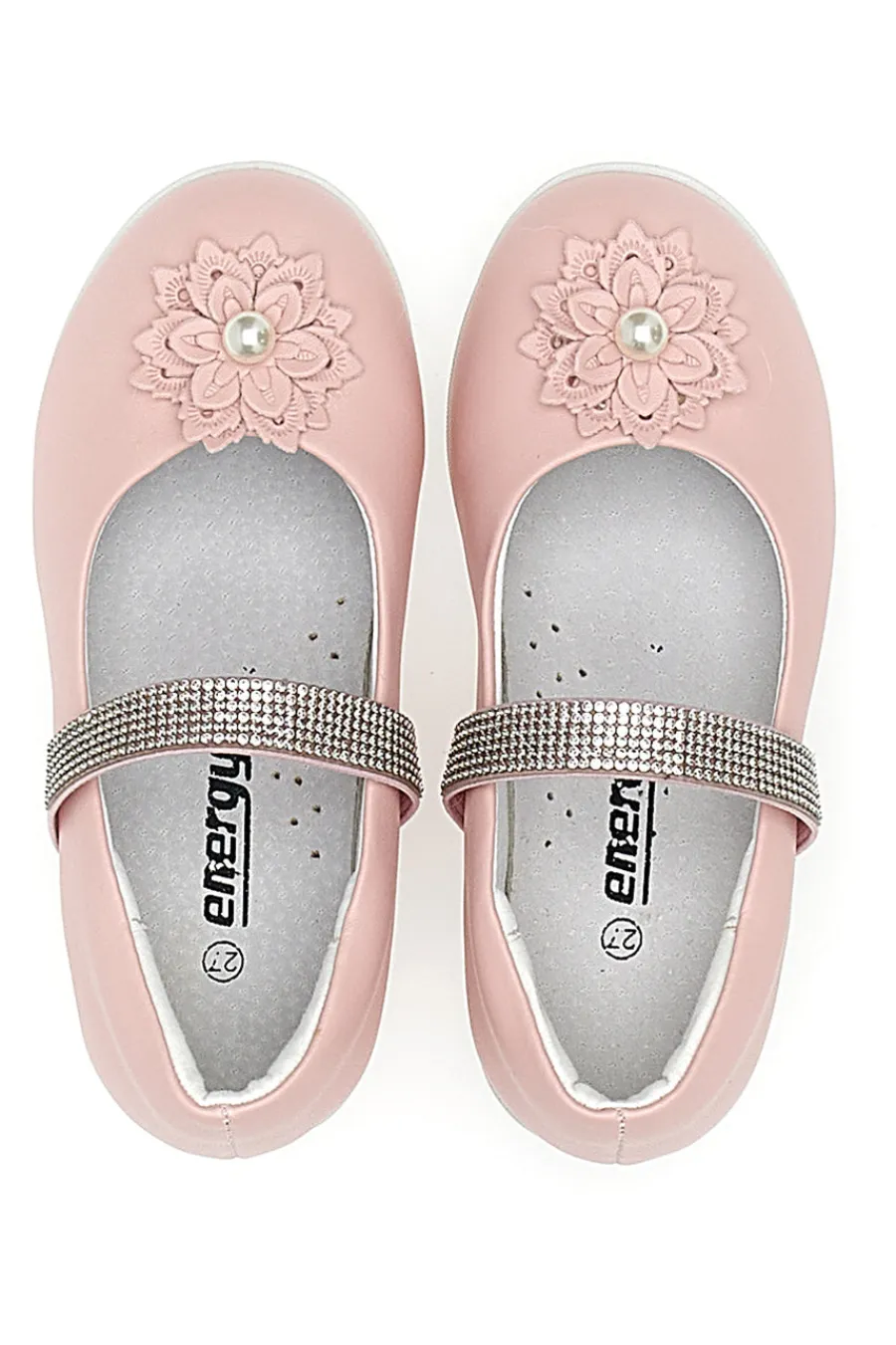 ENERGY Ballerine con fiore e strass rosa E702
