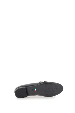 PITTARELLO GLAM Ballerine in vernice nera a punto e doppio cinturino 90 SCHWARZ Discount
