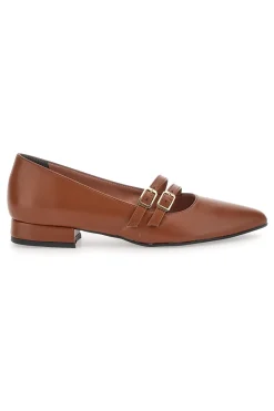 PITTARELLO GLAM Ballerine Marroni con cinturini 64 Online