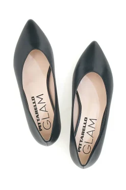 PITTARELLO GLAM Ballerine Nere a Punta 2890 NERO Clearance