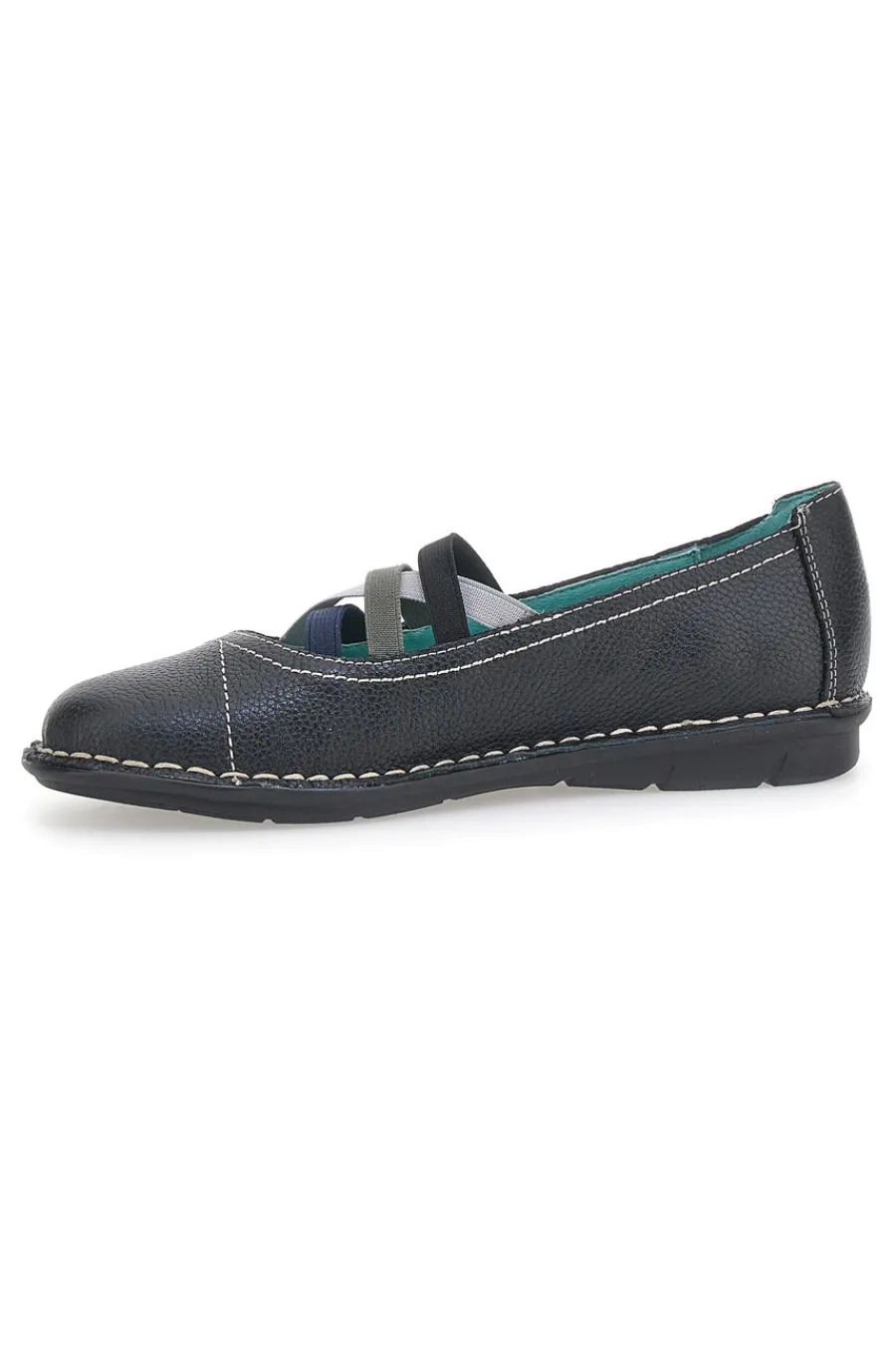 PRIMA RIGA Ballerine Nere Con Elastici 19496FRUIT Outlet