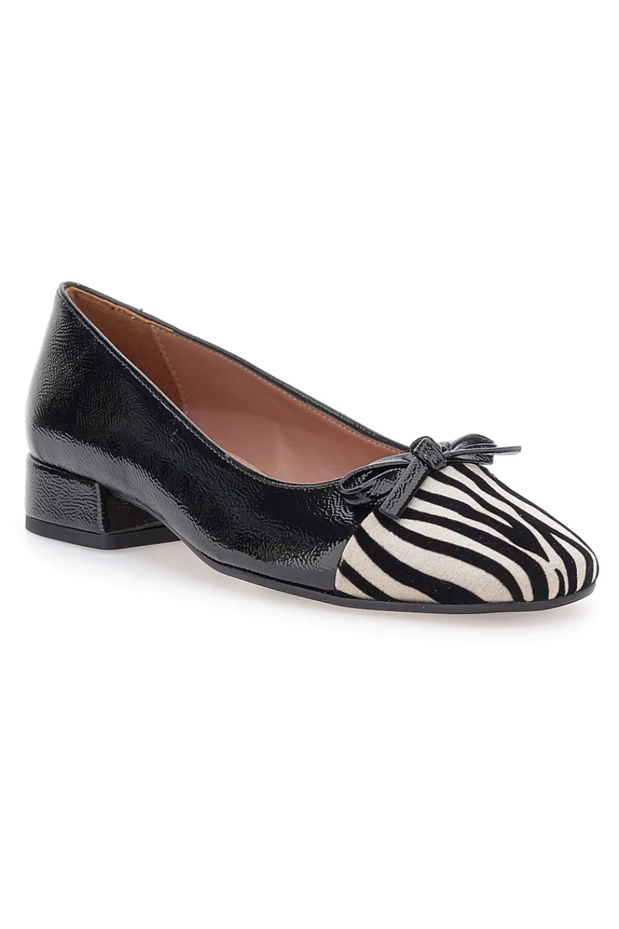 PITTARELLO Ballerine Nere Con Fantasia Animalier c1518 SCHWARZ Hot