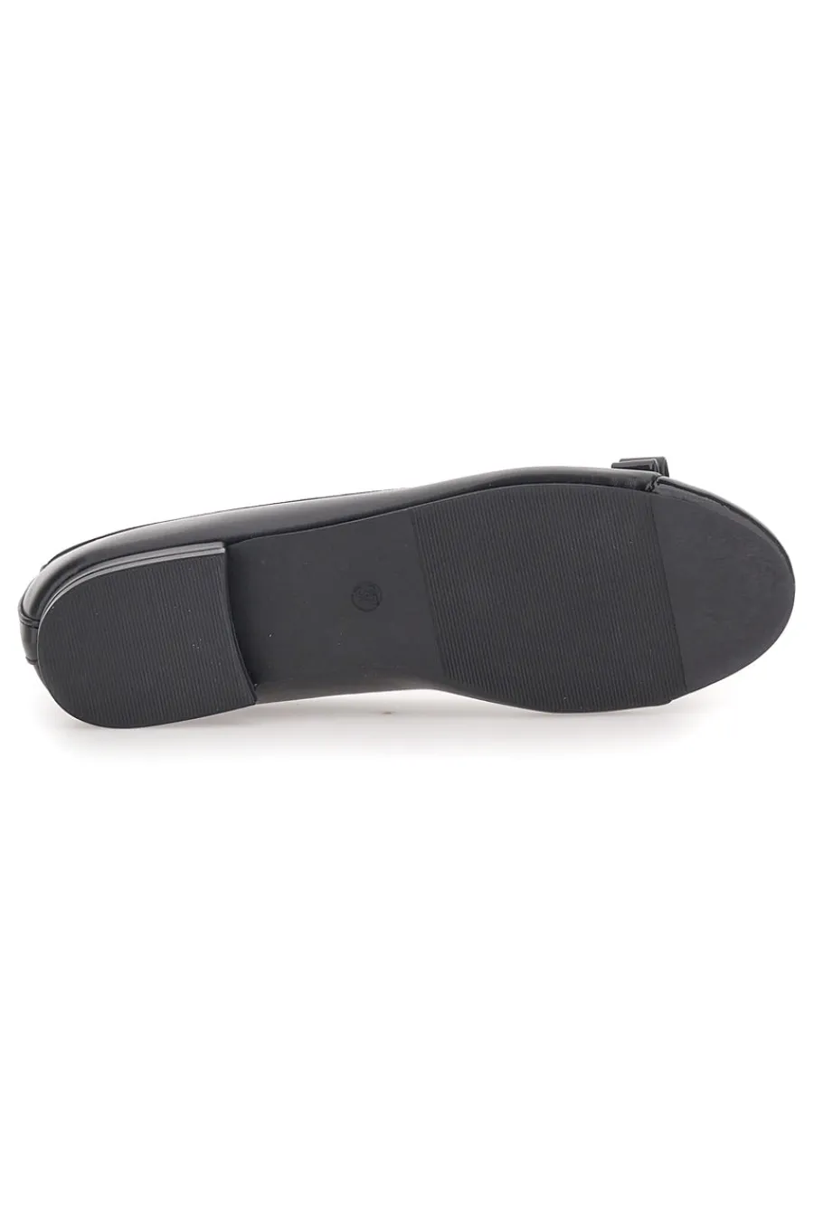 THE FIRST Ballerine Nere con Punta Effetto Vernice e Fiocco Decorativo IDE6292 Hot