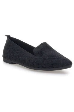 THE FIRST Ballerine nere in tessuto con soletta morbida PRE1 NERO Online