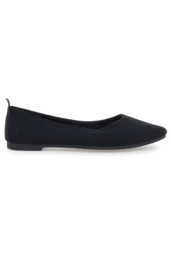 THE FIRST Ballerine nere in tessuto con soletta morbida PRESZ42 Online