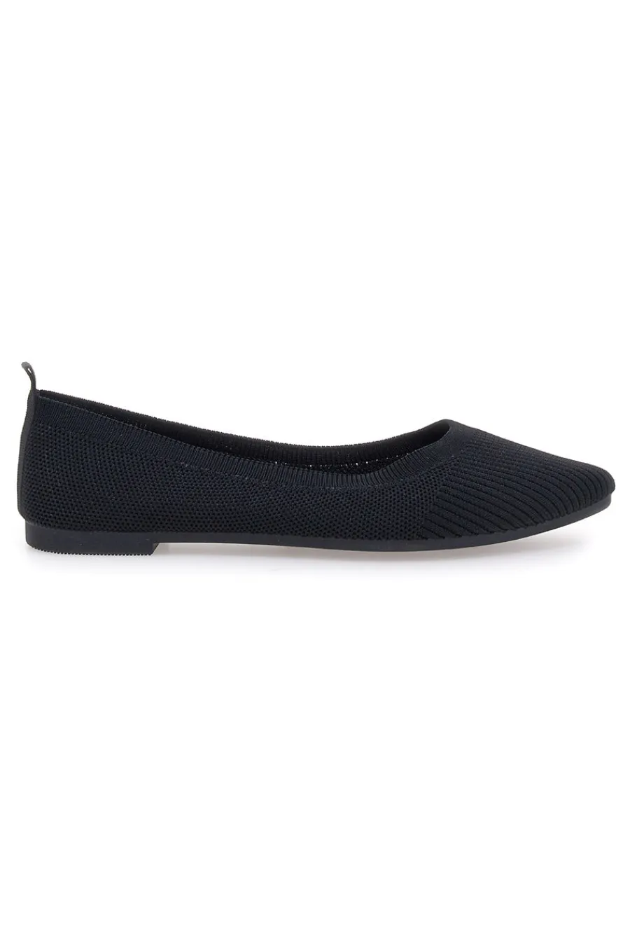 THE FIRST Ballerine nere in tessuto con soletta morbida PRESZ42 Online