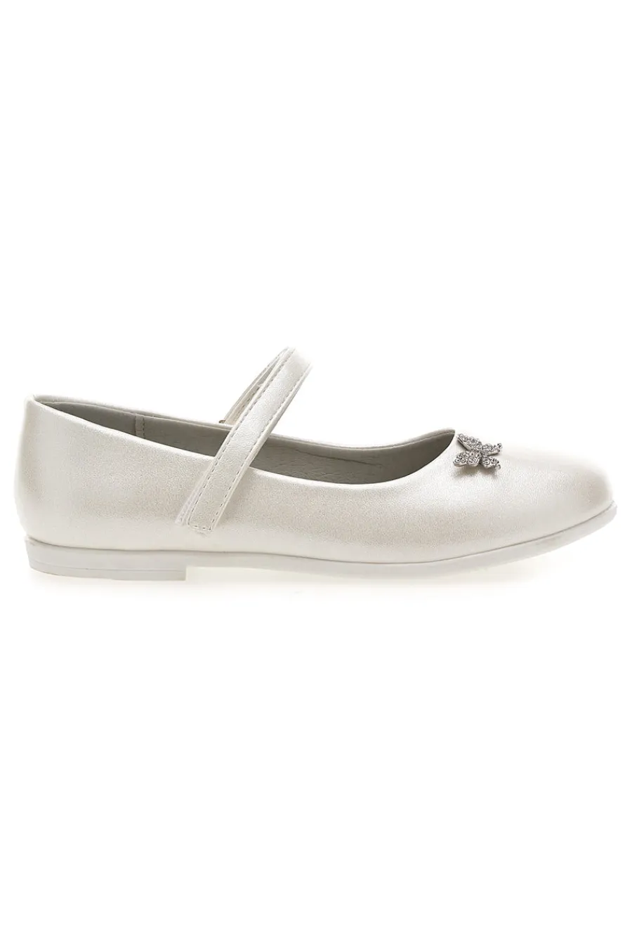 GRAZIE GIRL Ballerine perlate con applicazione a farfalla 3915S