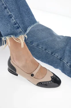 Donna PITTARELLO GLAM Ballerine 3482 Nude e Nere