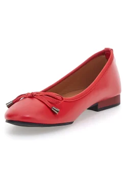 THE FIRST Ballerine rosse con fiocco decorativo IDE173 ROSSO Discount