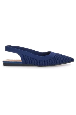 THE FIRST Ballerine slingback blu in tessuto PREA617 NAVY Outlet