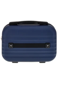 PRIMA RIGA Beauty case blu rigido con tracolla Pr194
