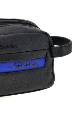 RENATO BALESTRA Beauty Case Nero con Dettaglio Blu 62140/XS/SRBU6