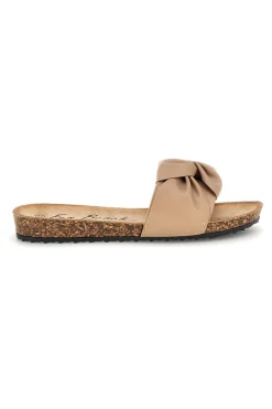 FUN BEACH Hausschuhe mit geknotetem Riemen 18107 BEIGE New