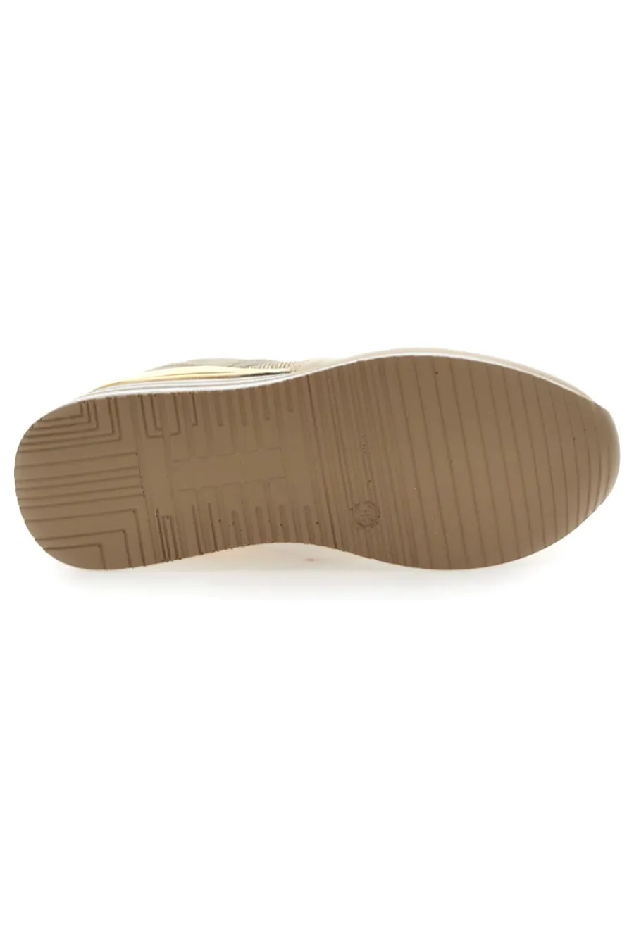 CAFÈ COST Schnürschuhe mit Plateau und Obermaterial mit Glitzer CAFE‘ COST H1506049 BEIGE Online