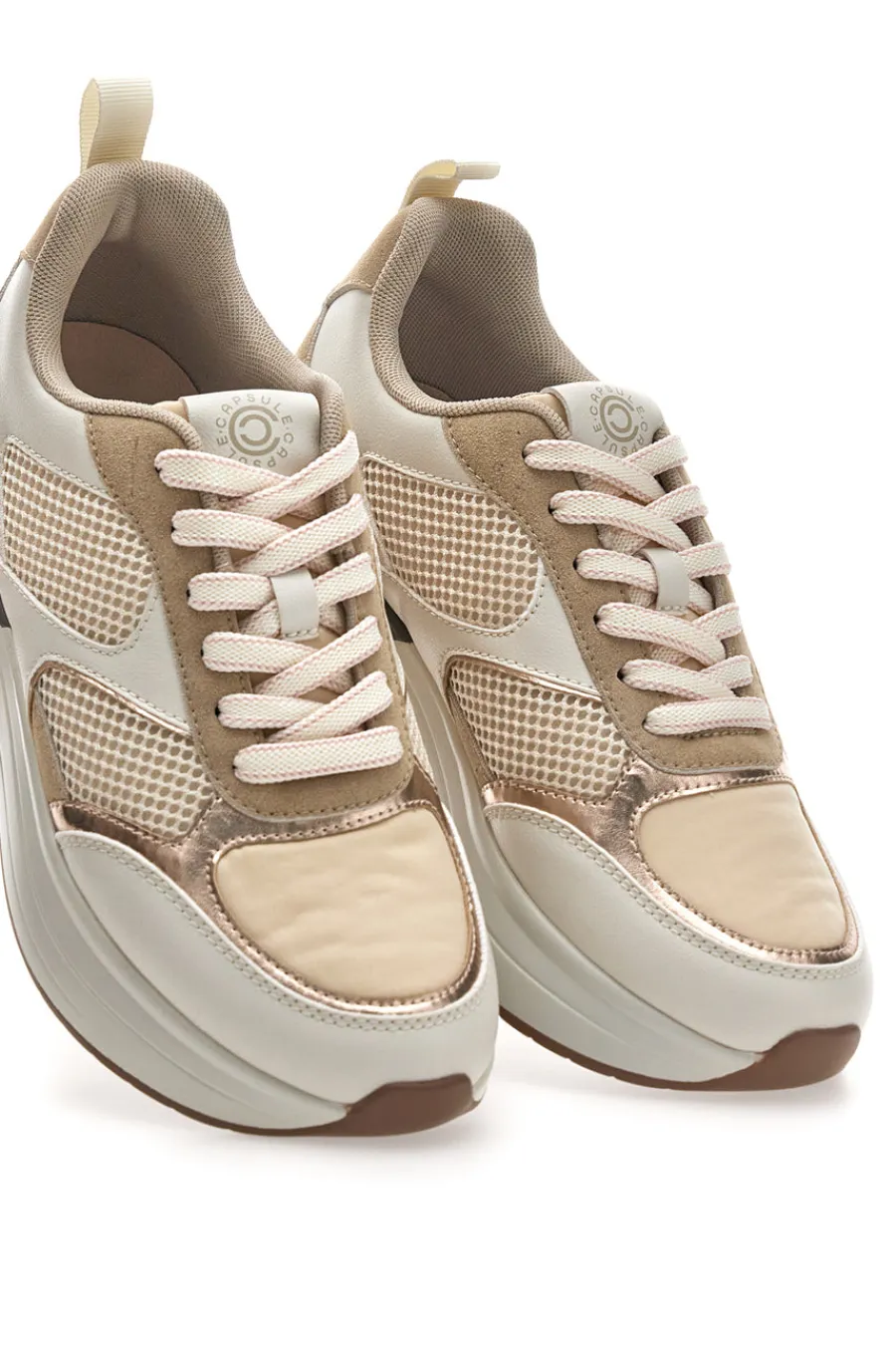 Donna PITTARELLO CAPSULE Sneakers mit bequemer Plateausohle und Ledereinsätzen Kendy