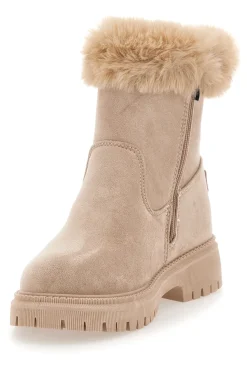 CARRERA Beige Stiefeletten mit Pelzbesatz und Innenfutter CAW7590963 ERDE Outlet