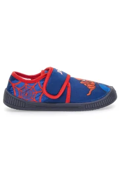 SPIDERMAN Blaue geschlossene Hausschuhe mit Klettverschluss, 12SP4S24LB