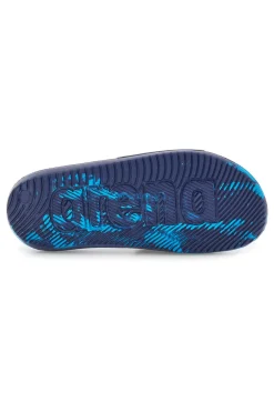 ARENA Blaue Hausschuhe mit Logoband 009278 100