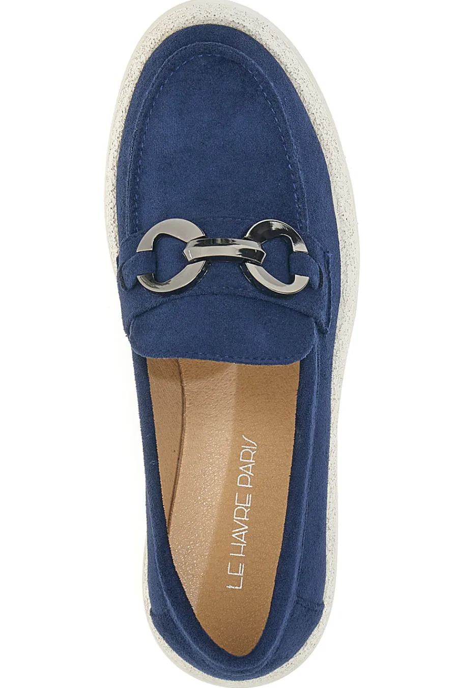 LE HAVRE PARIS Blauer Wildleder-Mokassin 2300513 MARINE Best