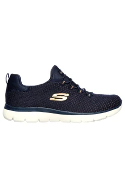 Donna SKECHERS Blaue Sneakers mit Memory Foam-Sohle SUMMITS-BRIGHT BEZEL