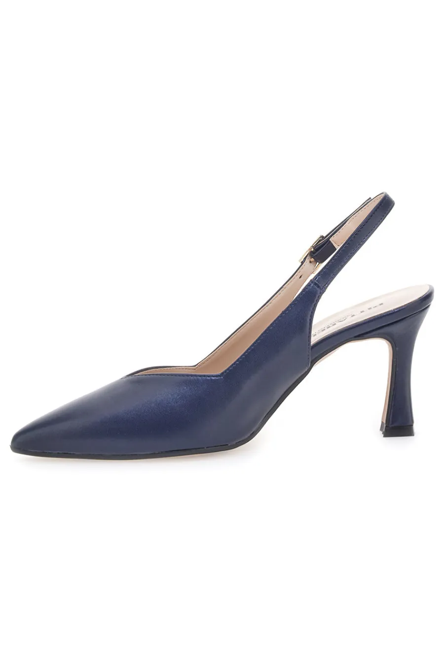 PITTARELLO Blaue spitze Slingback-Pumps mit V-Ausschnitt PICTARELLO 149 BLUE Best