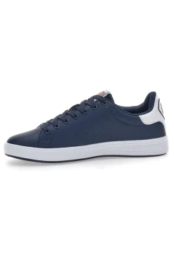 Uomo COTTON BELT e und weiße Low-Sneaker aus Baumwollgürtel Player Lth