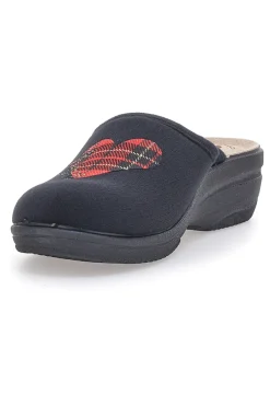 Donna INBLU Bordeaux-Hausschuhe in Blau 4 LV