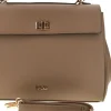 Donna BASILE Borsa a mano tortora con tracolla removibile BA1344DOLL