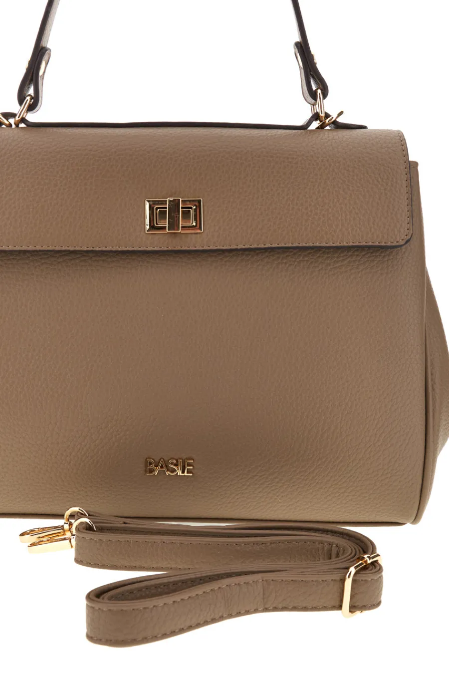Donna BASILE Borsa a mano tortora con tracolla removibile BA1344DOLL