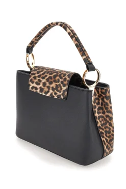 Donna BASILE Borsa animalier con manico ad anelli BA1272N-MAC
