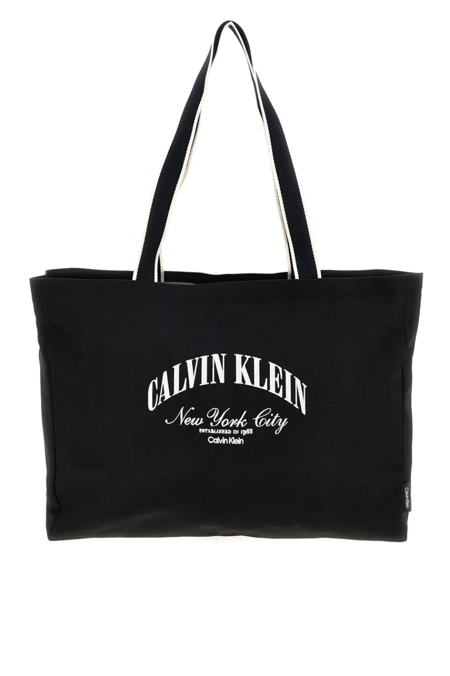 Donna CALVIN KLEIN Borsa a spalla mare nera in tessuto 3348