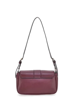 Donna GUIDO VIETRI Borsa a tracolla bordeaux con tasche frontali K30,365,B016