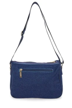 Donna LANCETTI Borsa a Tracolla Jeans Con Cerniera 24S-101-4