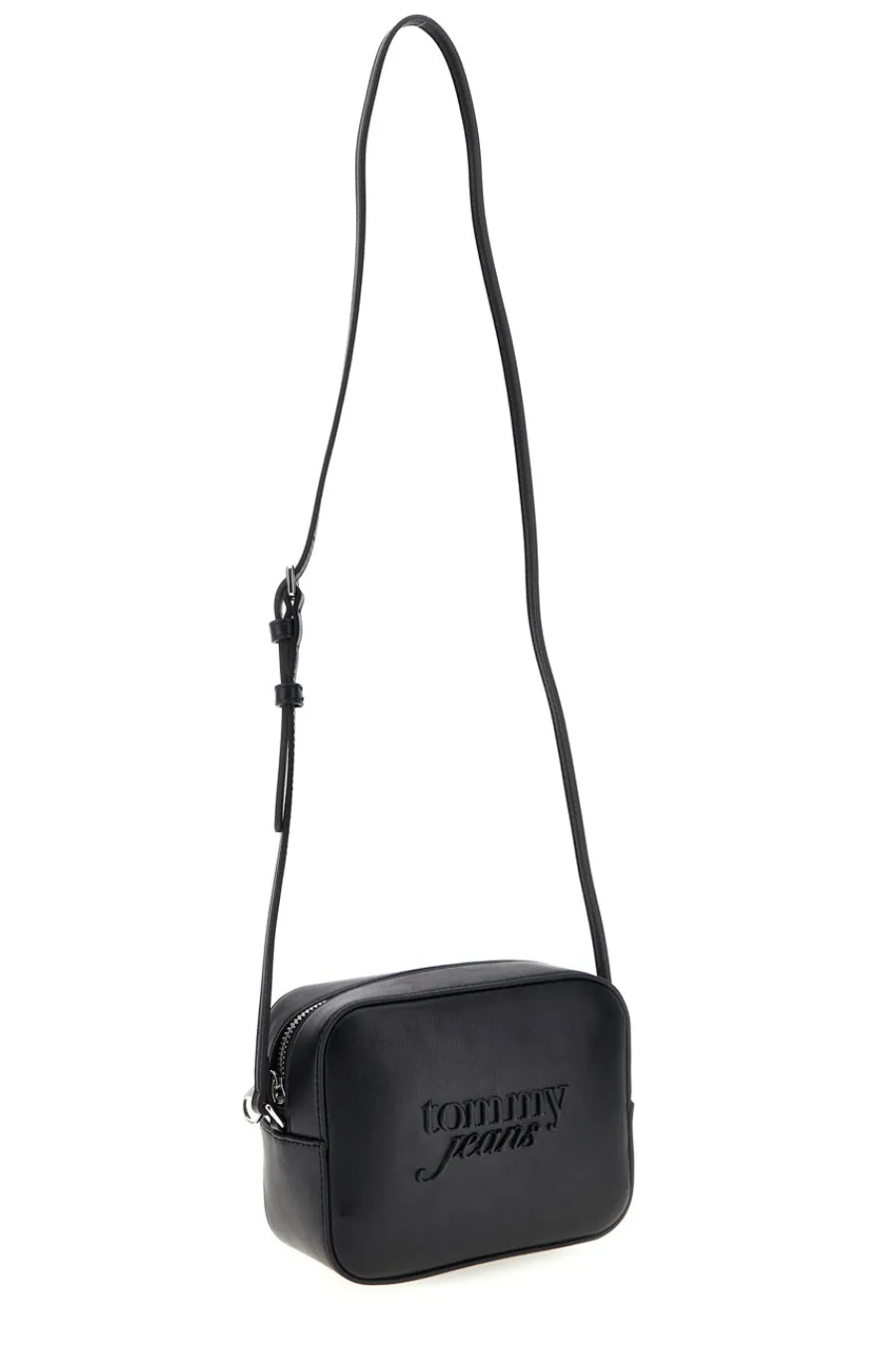 Donna TOMMY HILFIGER Borsa a Tracolla Nera con Logo in Rilievo Tommy Jeans 18451