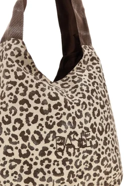 Donna BASILE Borsa beige animalier con nodo CLASSBA22222