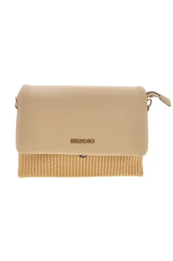 Donna RONCATO Borsa beige con inserto intrecciato R2414