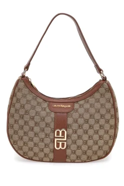 Donna LAURA BIAGIOTTI Borsa logata marrone a spalla con dettaglio logo LB25W-255-7