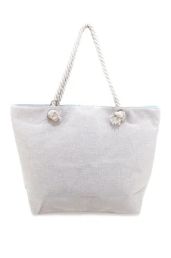Donna JUICE Borsa mare azzurra con stampa fantasia e pochette ELBA 169