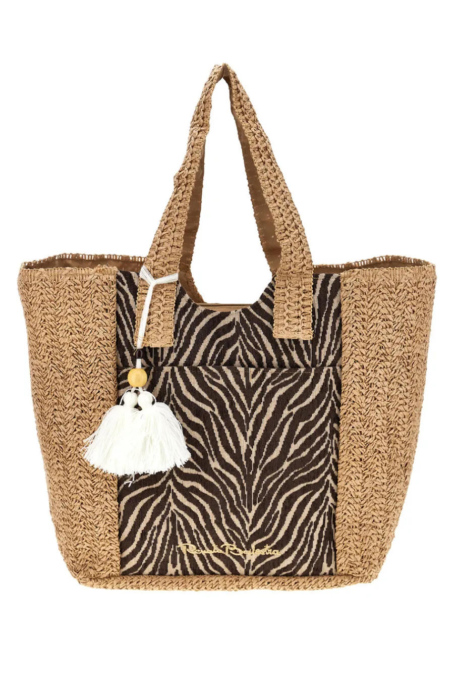 Donna RENATO BALESTRA Borsa mare beige con fantasia 62140/ZAN2