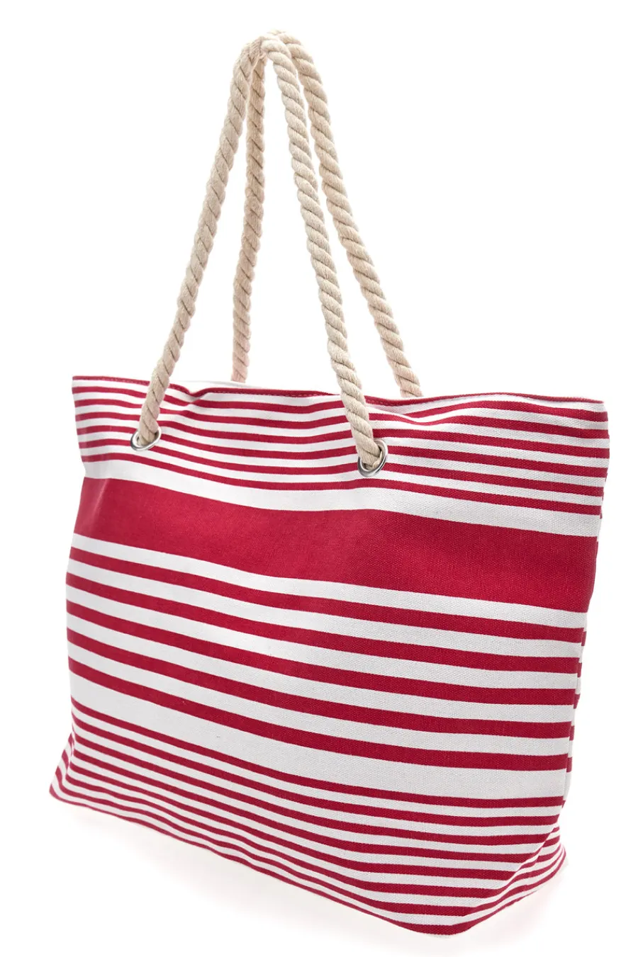 Donna FUN BEACH Borsa Mare Bianca e A Righe XI Y005